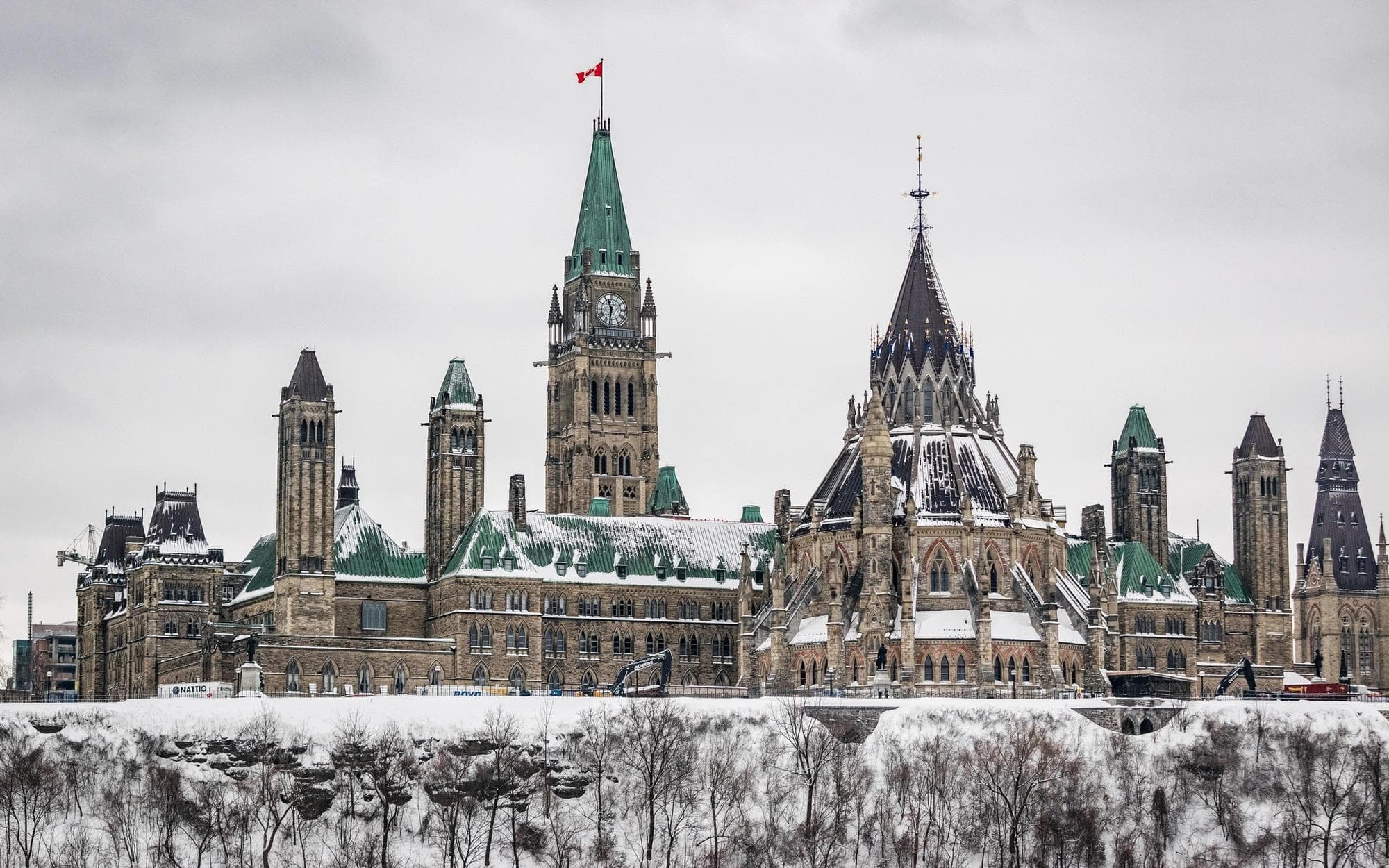 édifice du Parlement d’Ottawa en hiver